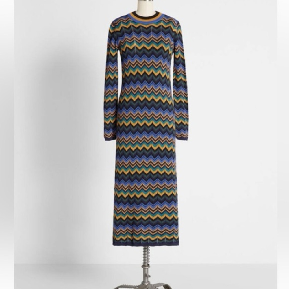 Modcloth Zig to my Zag Sweater Dress